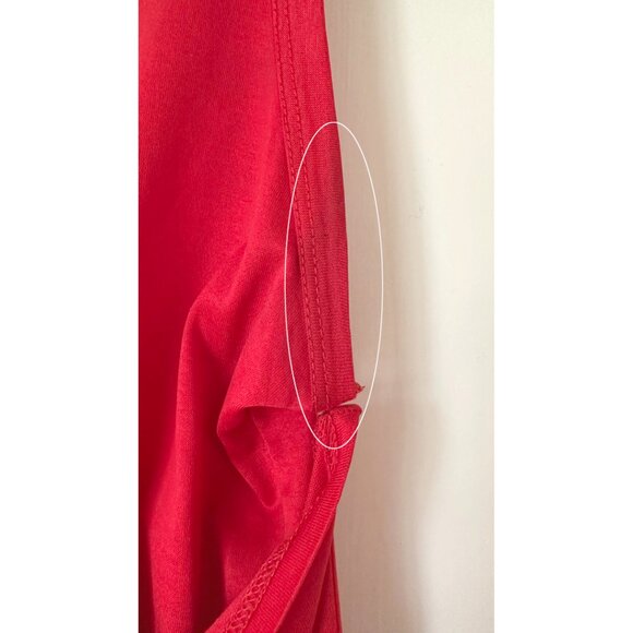 Helmut Lang Red Double Layer Tank Top 1997 Vintage Archive 90s Made In Italy L - Picture 15 of 16